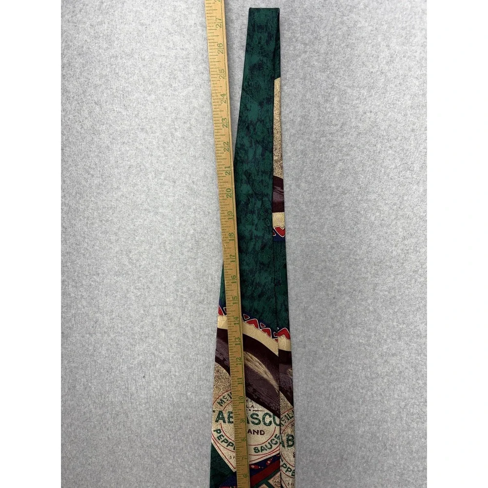Tabasco Tie Mens Multicolor Hot Sauce Chili Peppers Silk Necktie USA Novelty‎